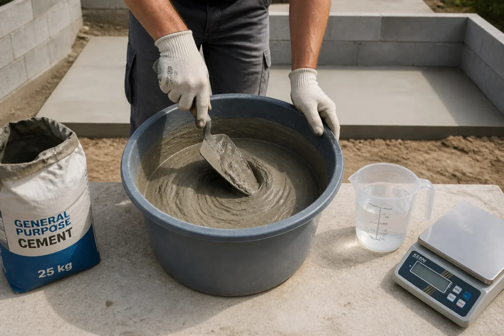 Preparation de ciment