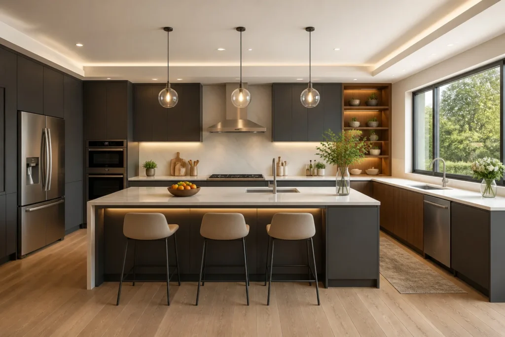 Cuisine moderne et luxueuse