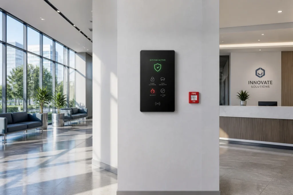 Panneau de controle de securite moderne