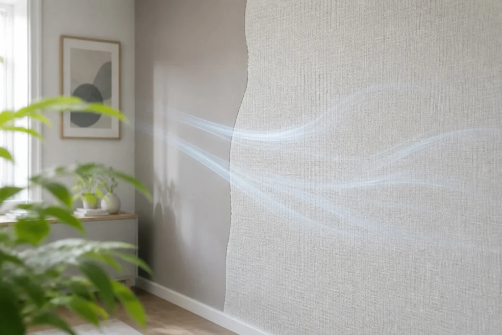 Texture et air frais dans un interieur moderne